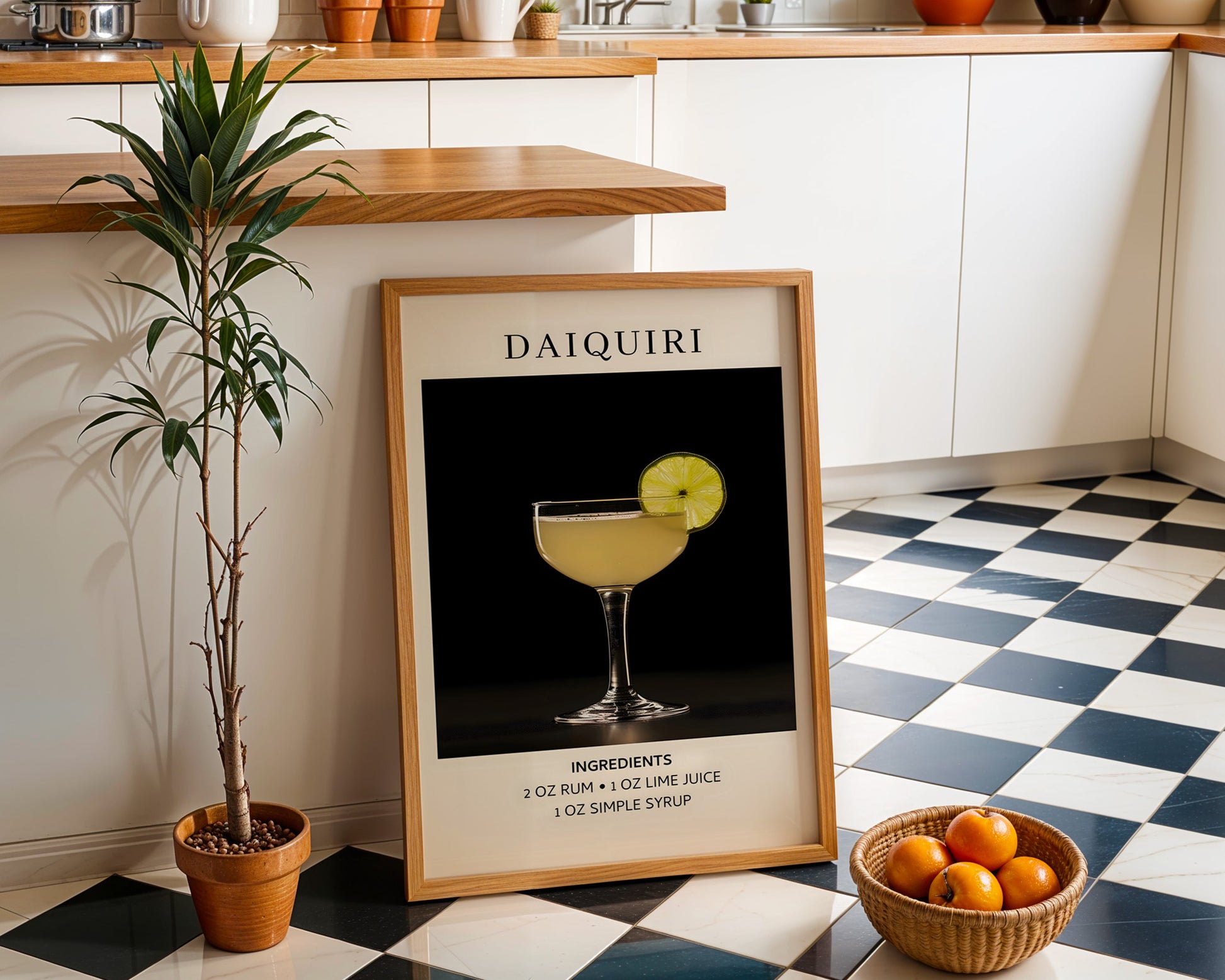 Daiquiri Vintage Cocktail Poster - GroovyGrove