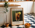 Dark and Stormy Vintage Cocktail Poster - GroovyGrove