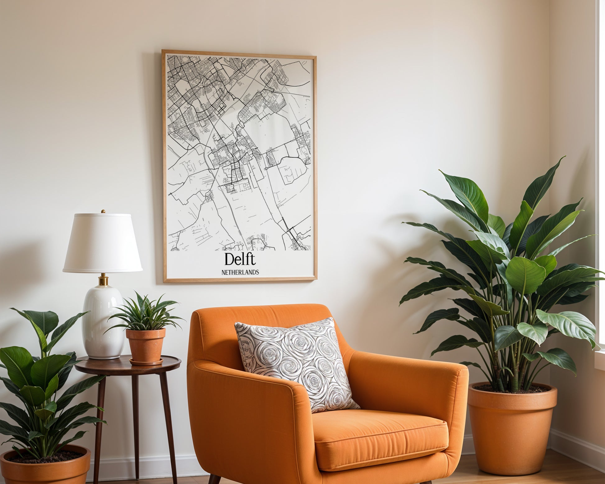 Delft Netherlands City Map Poster - GroovyGrove