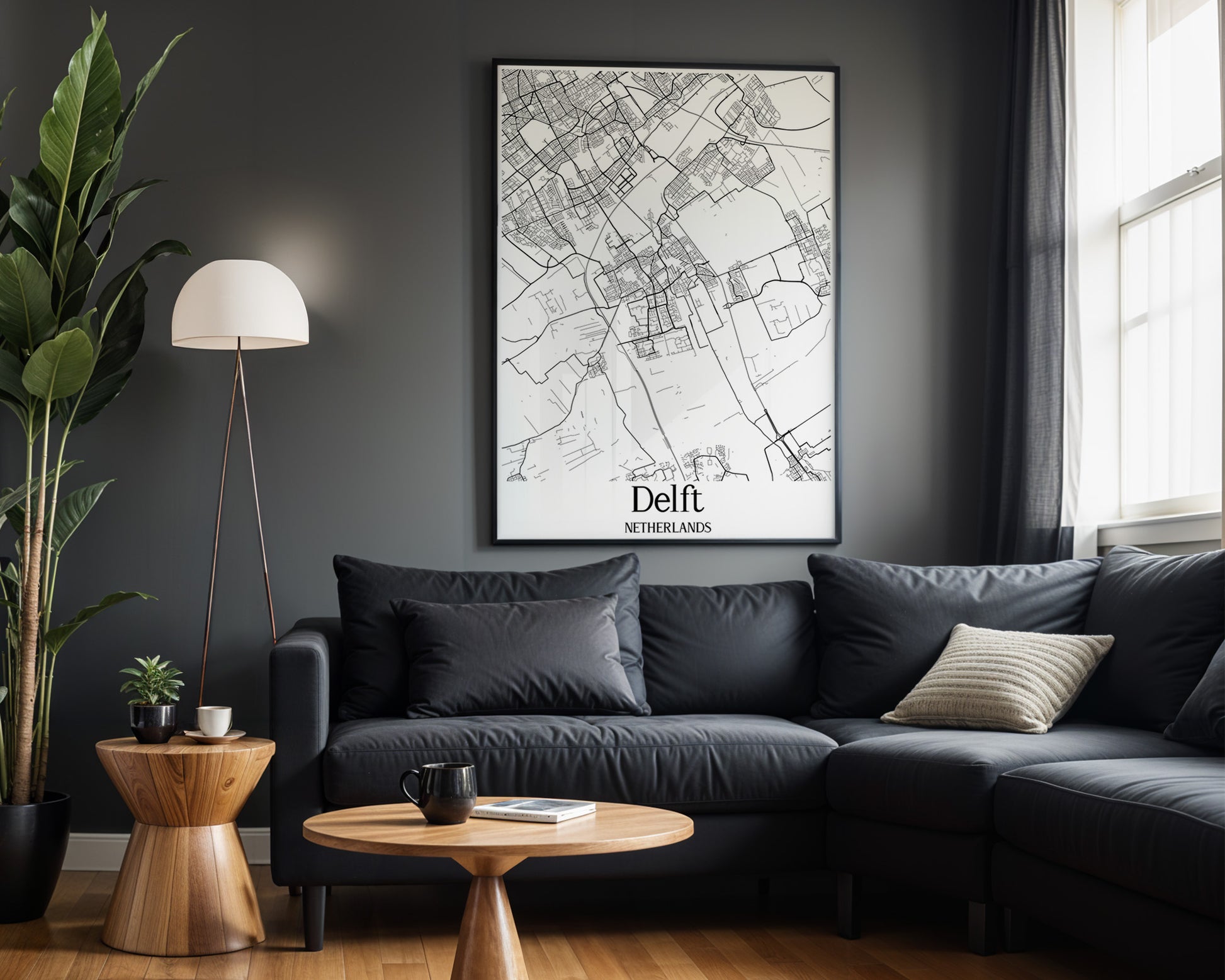 Delft Netherlands City Map Poster - GroovyGrove