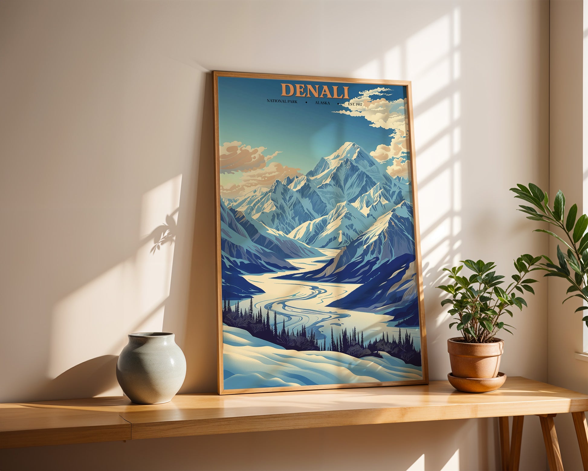 Denali National Park Vintage Poster - GroovyGrove