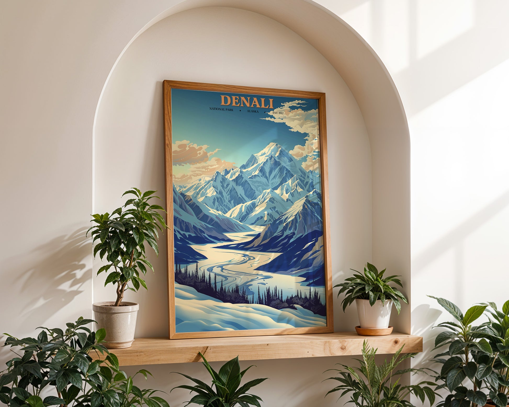 Denali National Park Vintage Poster - GroovyGrove