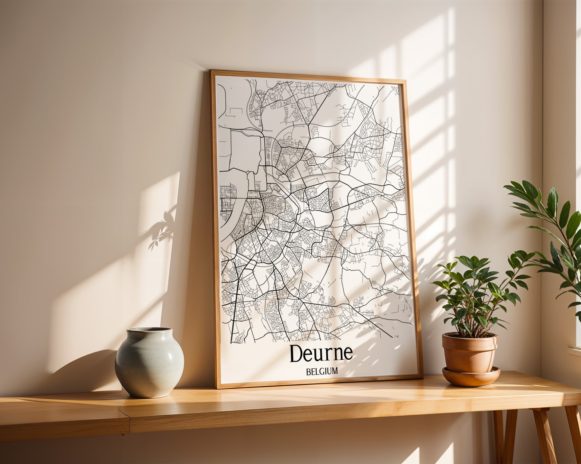 Deurne Belgium City Map Poster - GroovyGrove