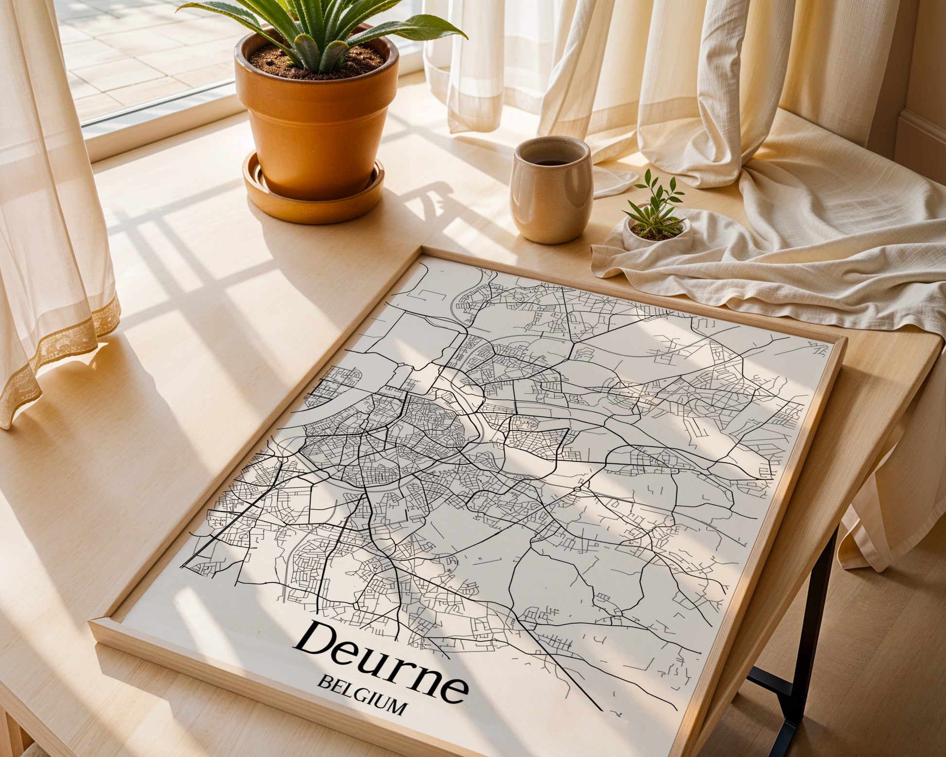 Deurne Belgium City Map Poster - GroovyGrove