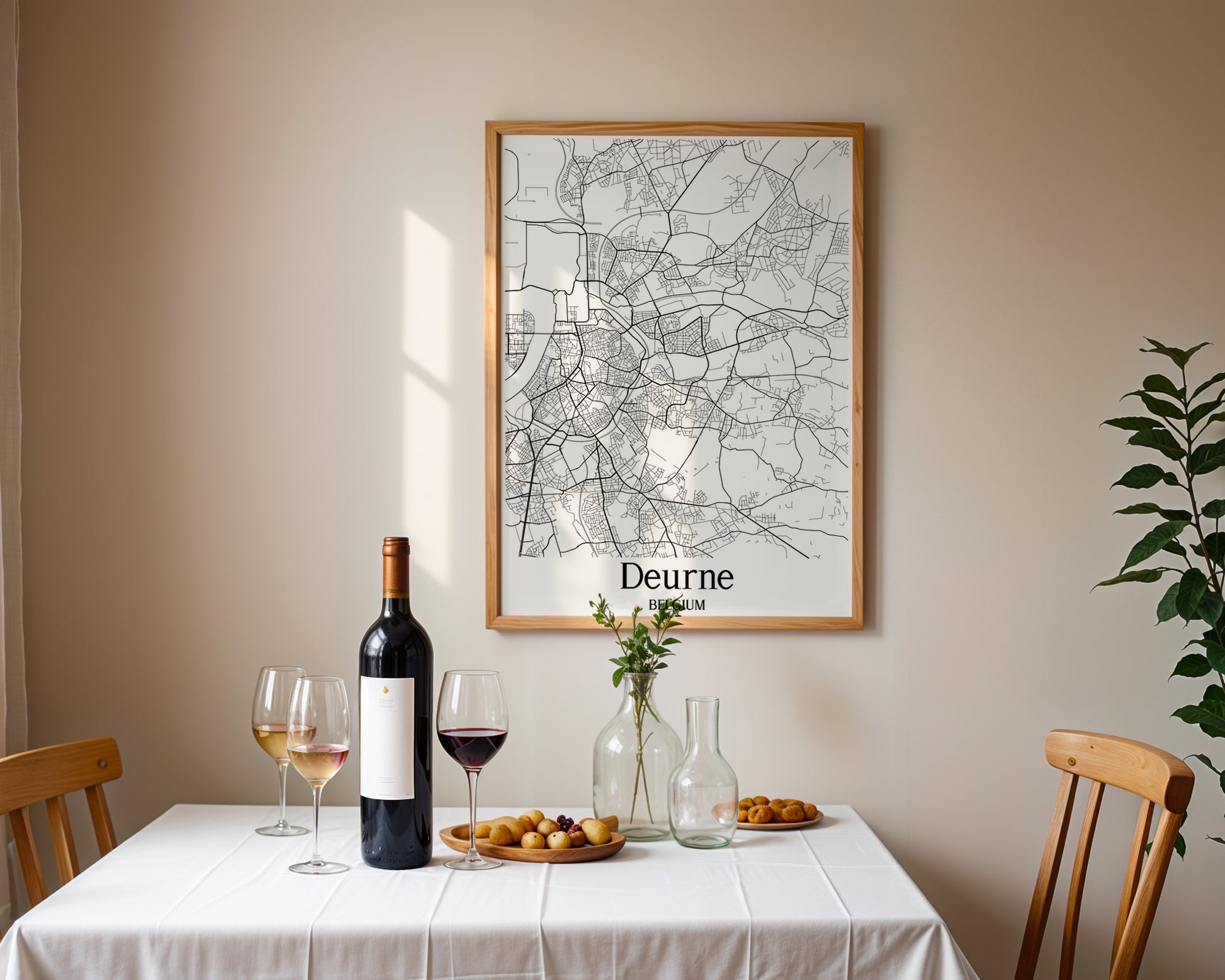 Deurne Belgium City Map Poster - GroovyGrove