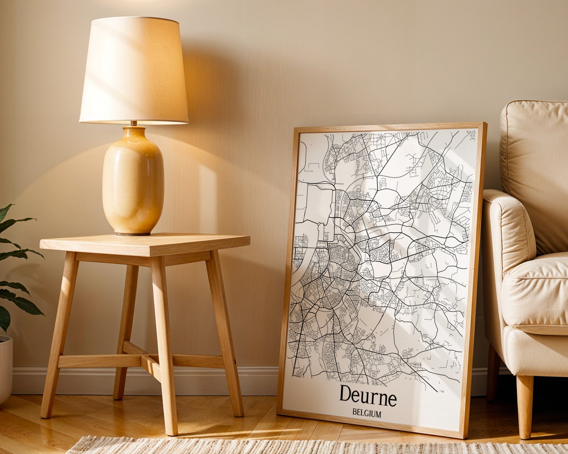 Deurne Belgium City Map Poster - GroovyGrove