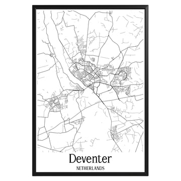 Deventer Netherlands City Map Poster - GroovyGrove