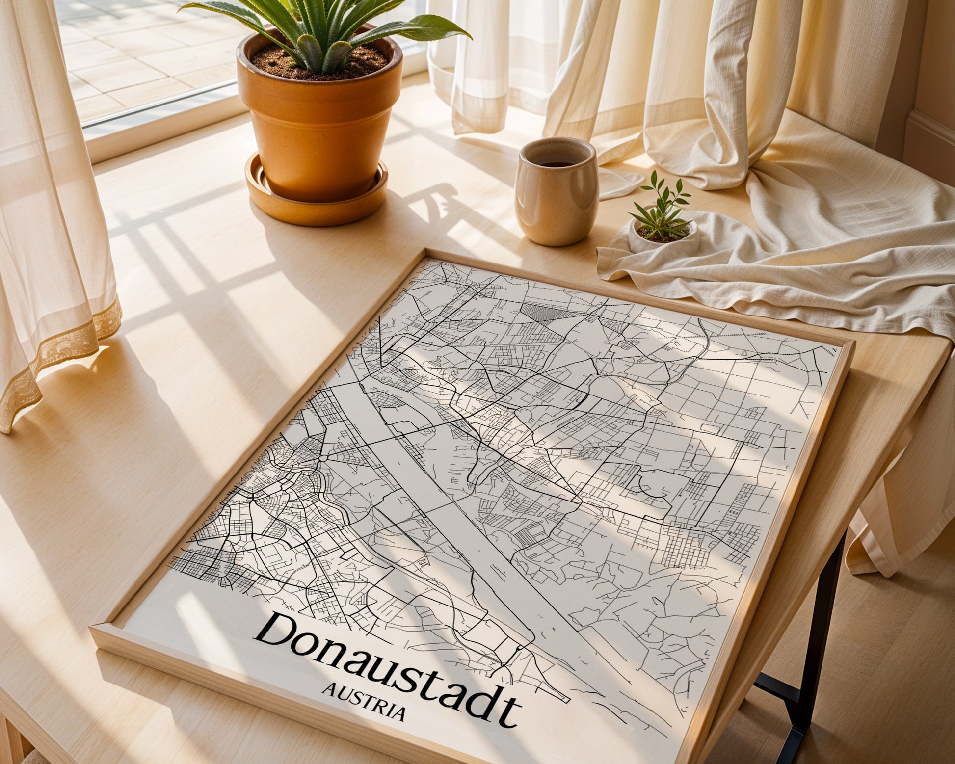 Donaustadt Austria City Map Poster - GroovyGrove