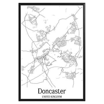 Doncaster United Kingdom City Map Poster - GroovyGrove