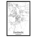 Dordrecht Netherlands City Map Poster - GroovyGrove