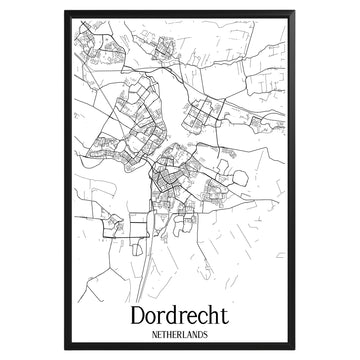 Dordrecht Netherlands City Map Poster - GroovyGrove