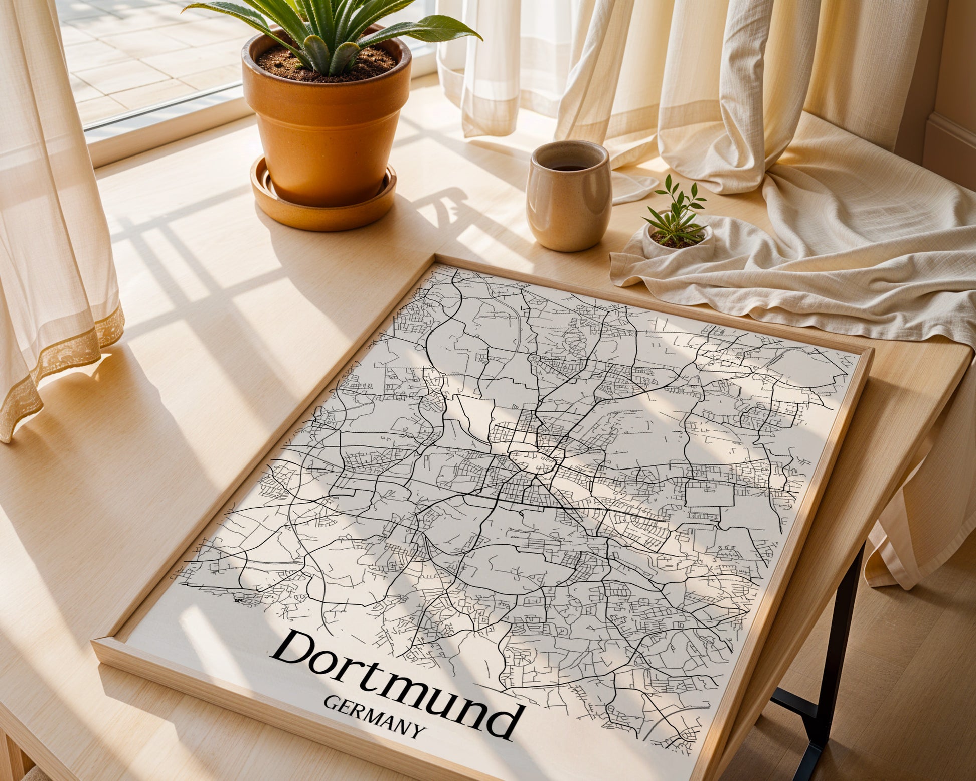 Dortmund Germany City Map Poster - GroovyGrove