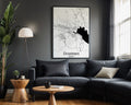 Drammen Norway City Map Poster - GroovyGrove