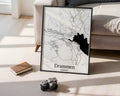 Drammen Norway City Map Poster - GroovyGrove