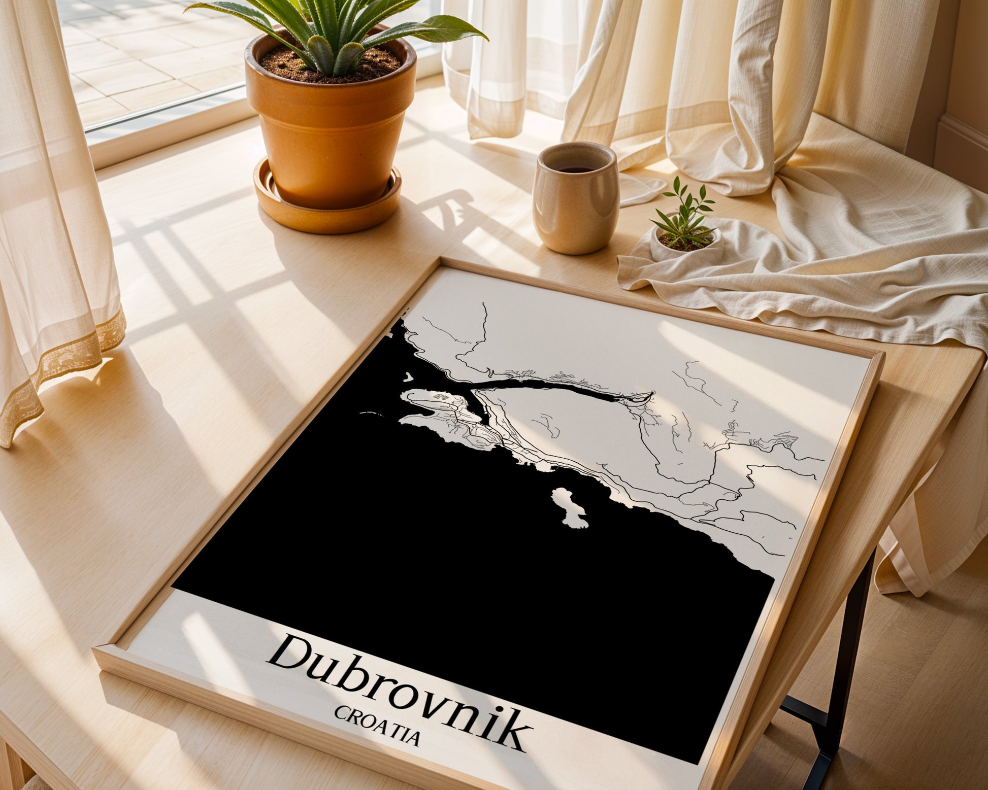 Dubrovnik Croatia City Map Poster - GroovyGrove