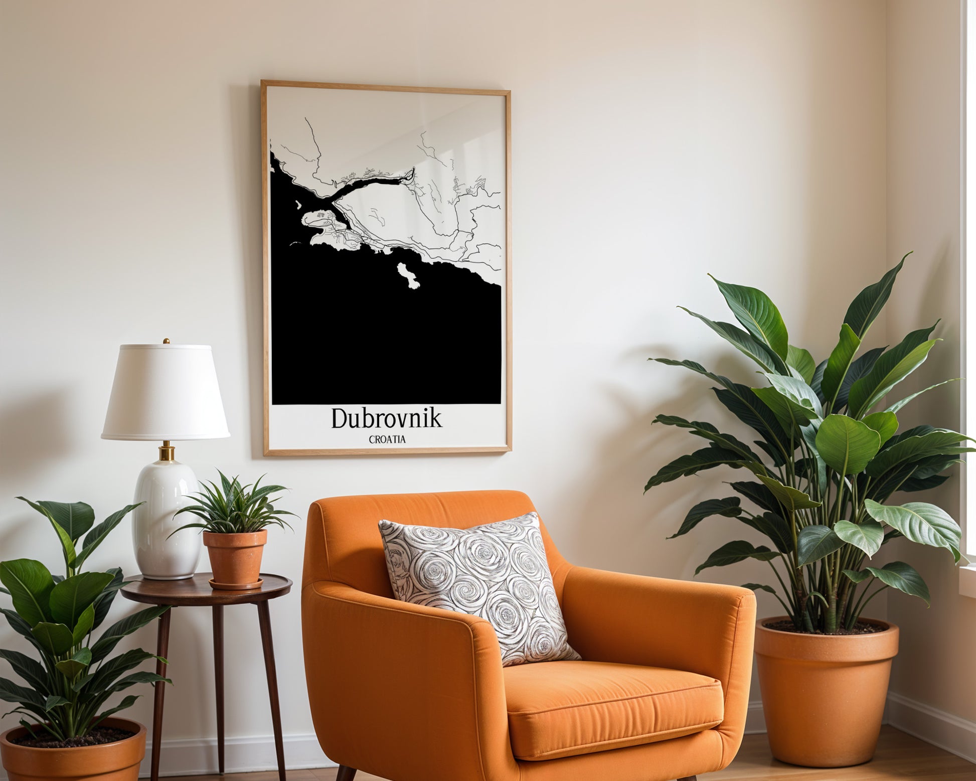 Dubrovnik Croatia City Map Poster - GroovyGrove