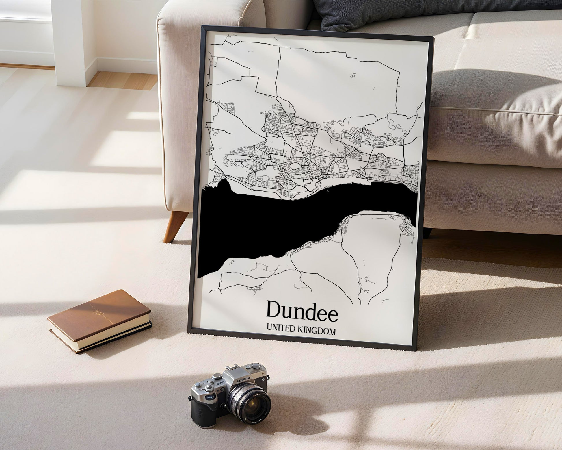 Dundee United Kingdom City Map Poster - GroovyGrove