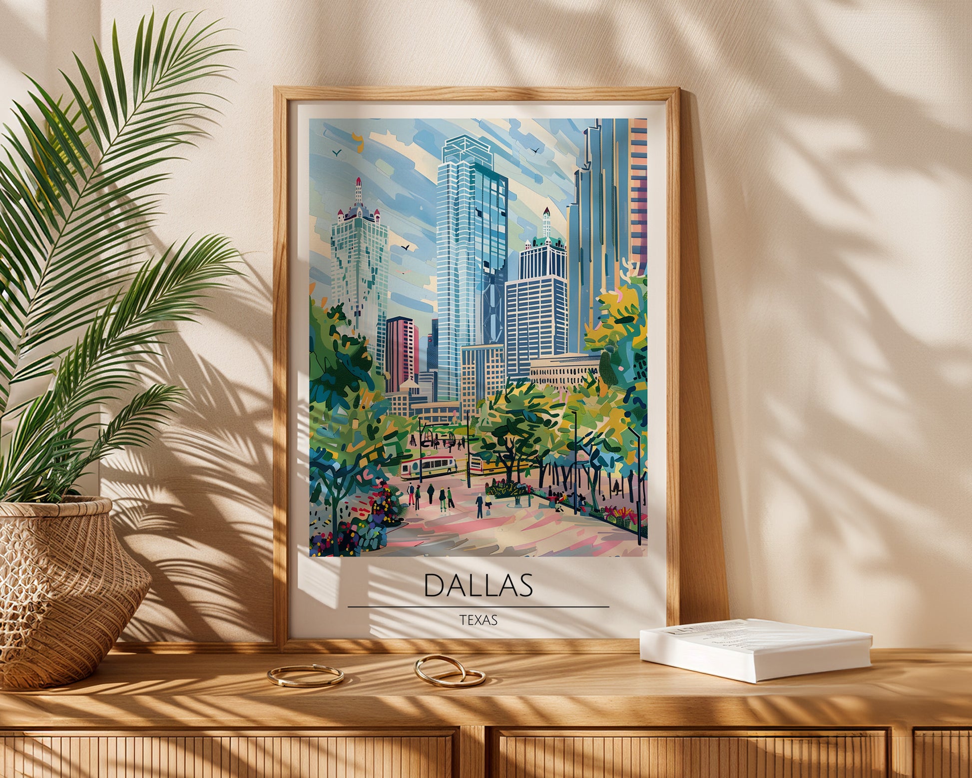 Dallas Texas Travel Poster - GroovyGrove