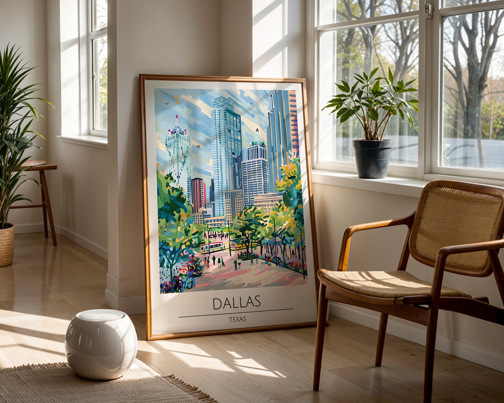 Dallas Texas Travel Poster - GroovyGrove