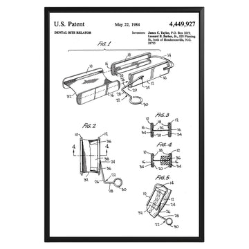 Dental Bite Relator 1984 Patent Poster - GroovyGrove