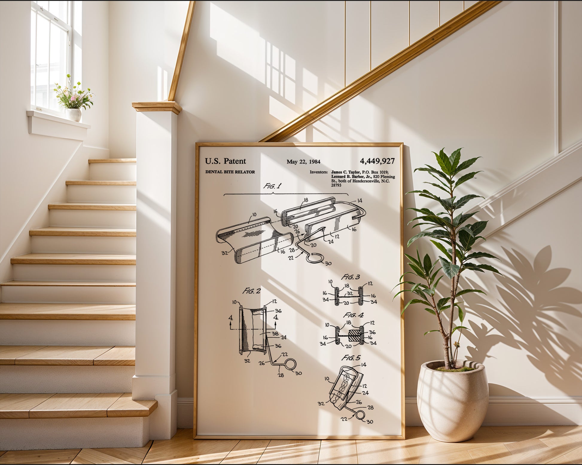 Dental Bite Relator 1984 Patent Poster - GroovyGrove