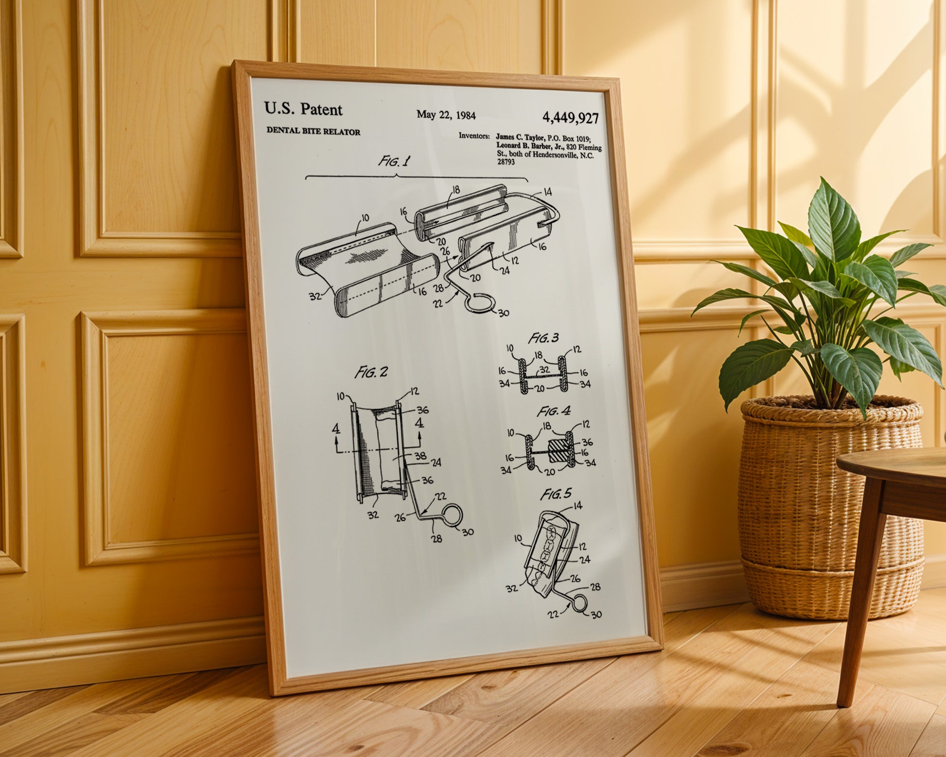 Dental Bite Relator 1984 Patent Poster - GroovyGrove