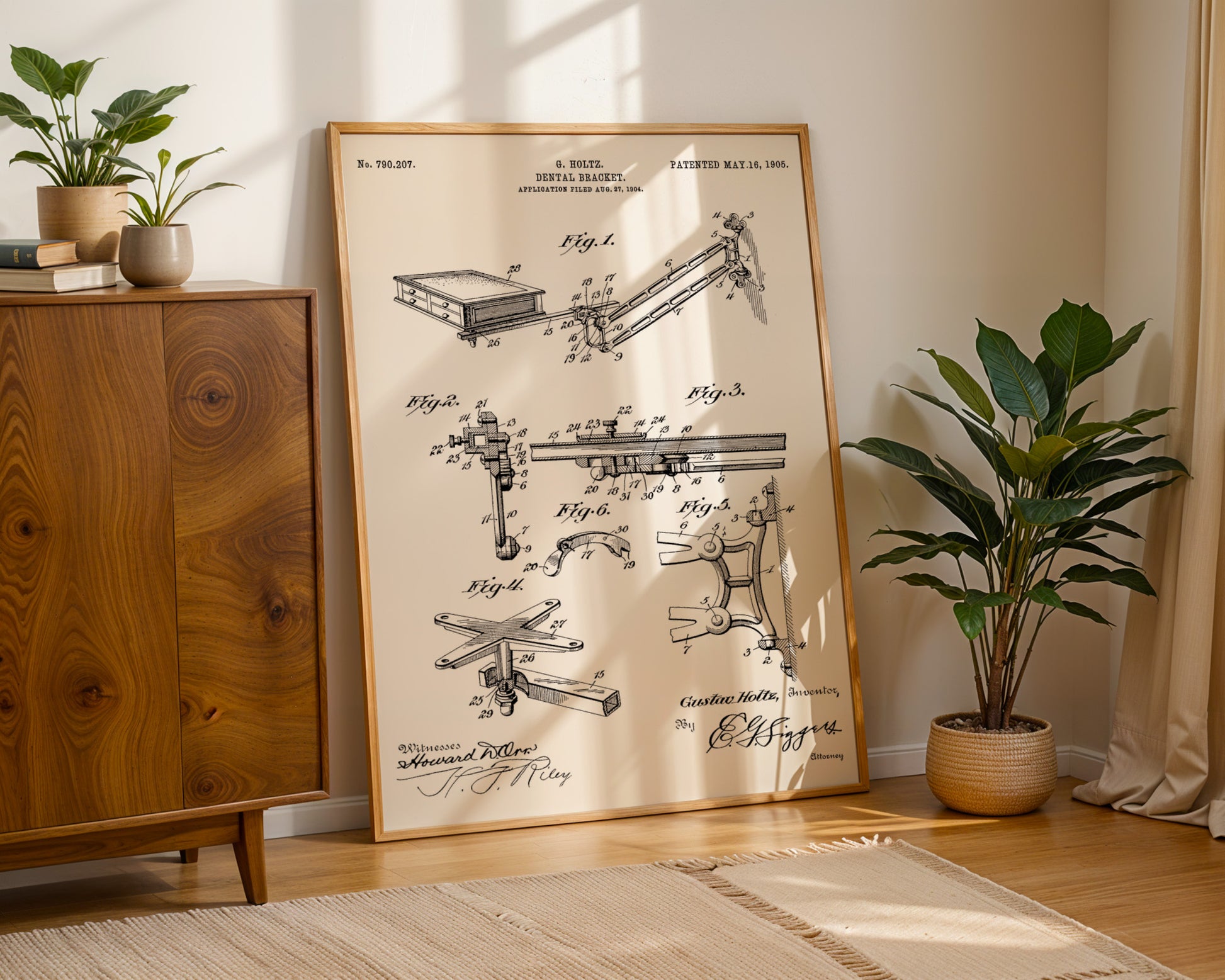 Dental Bracket 1905 Patent Poster - GroovyGrove