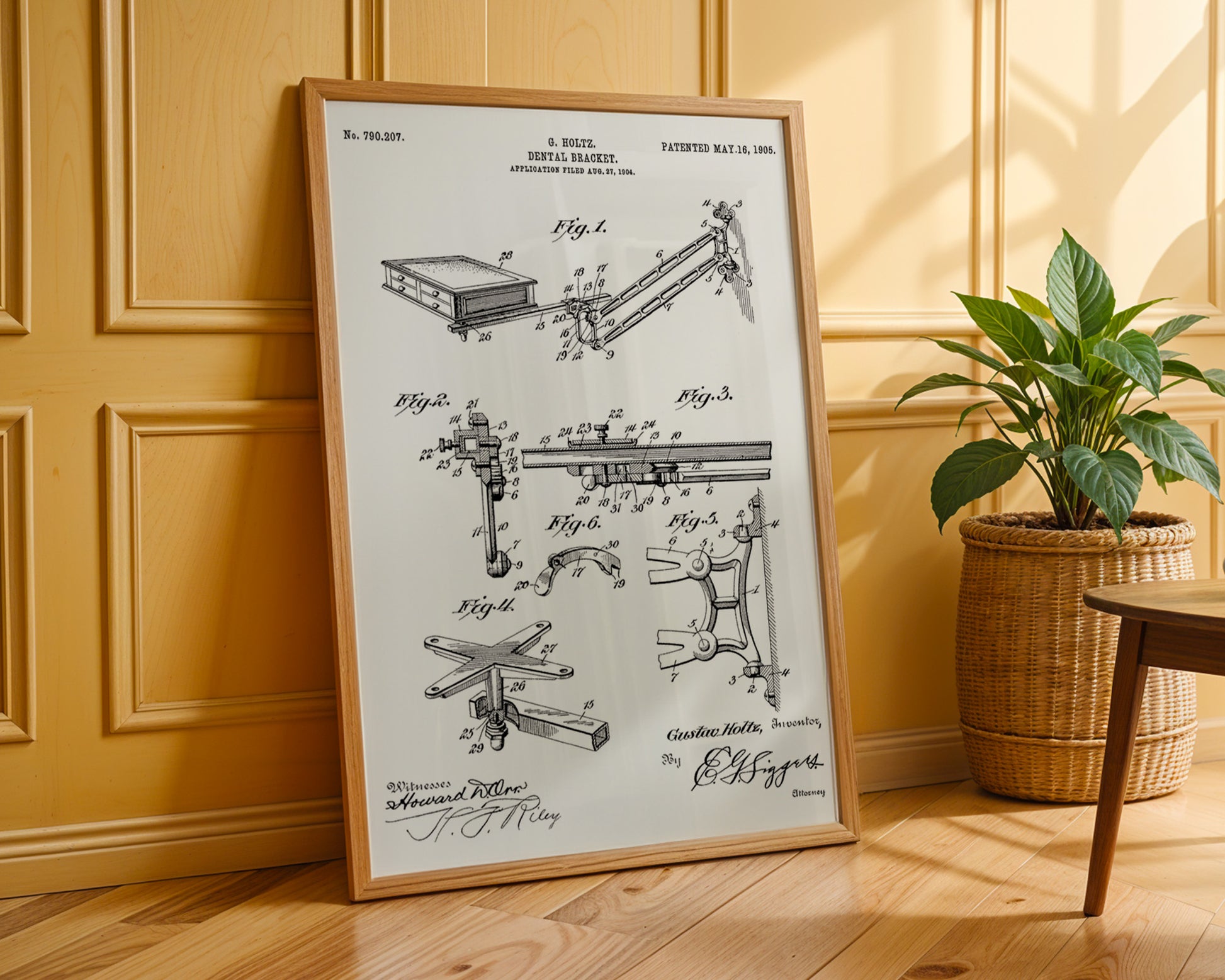 Dental Bracket 1905 Patent Poster - GroovyGrove