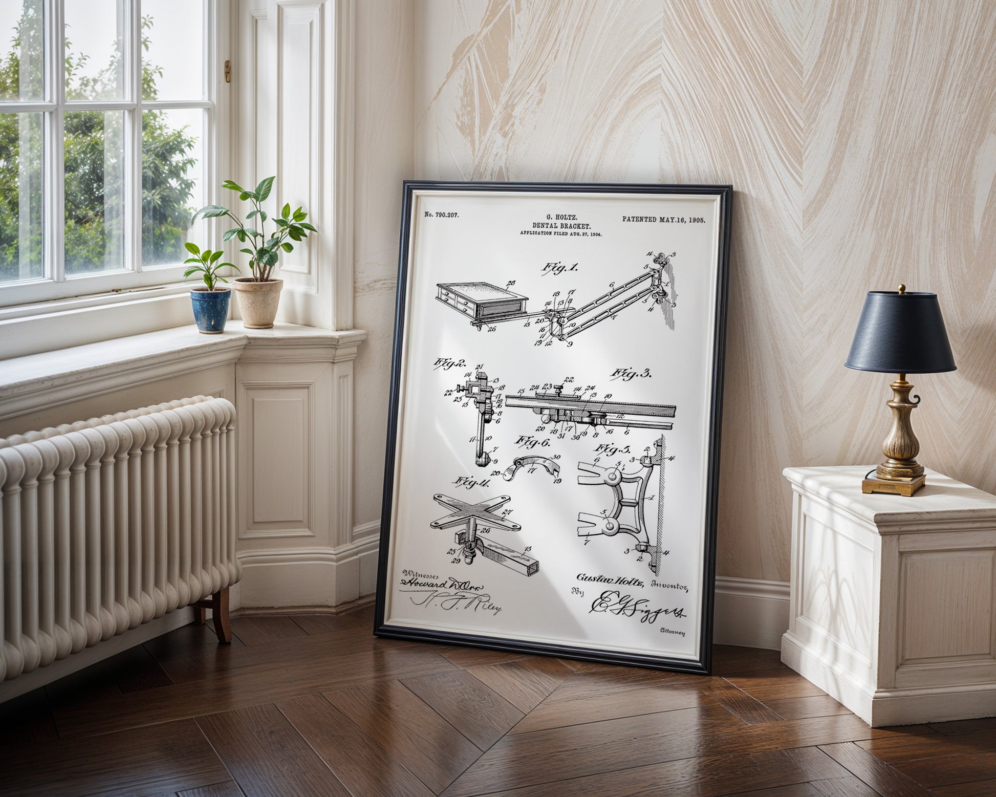 Dental Bracket 1905 Patent Poster - GroovyGrove