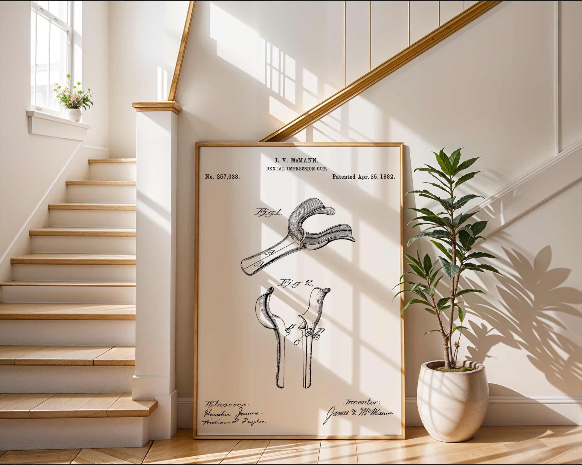 Dental Impression Cup 1882 Patent Poster - GroovyGrove