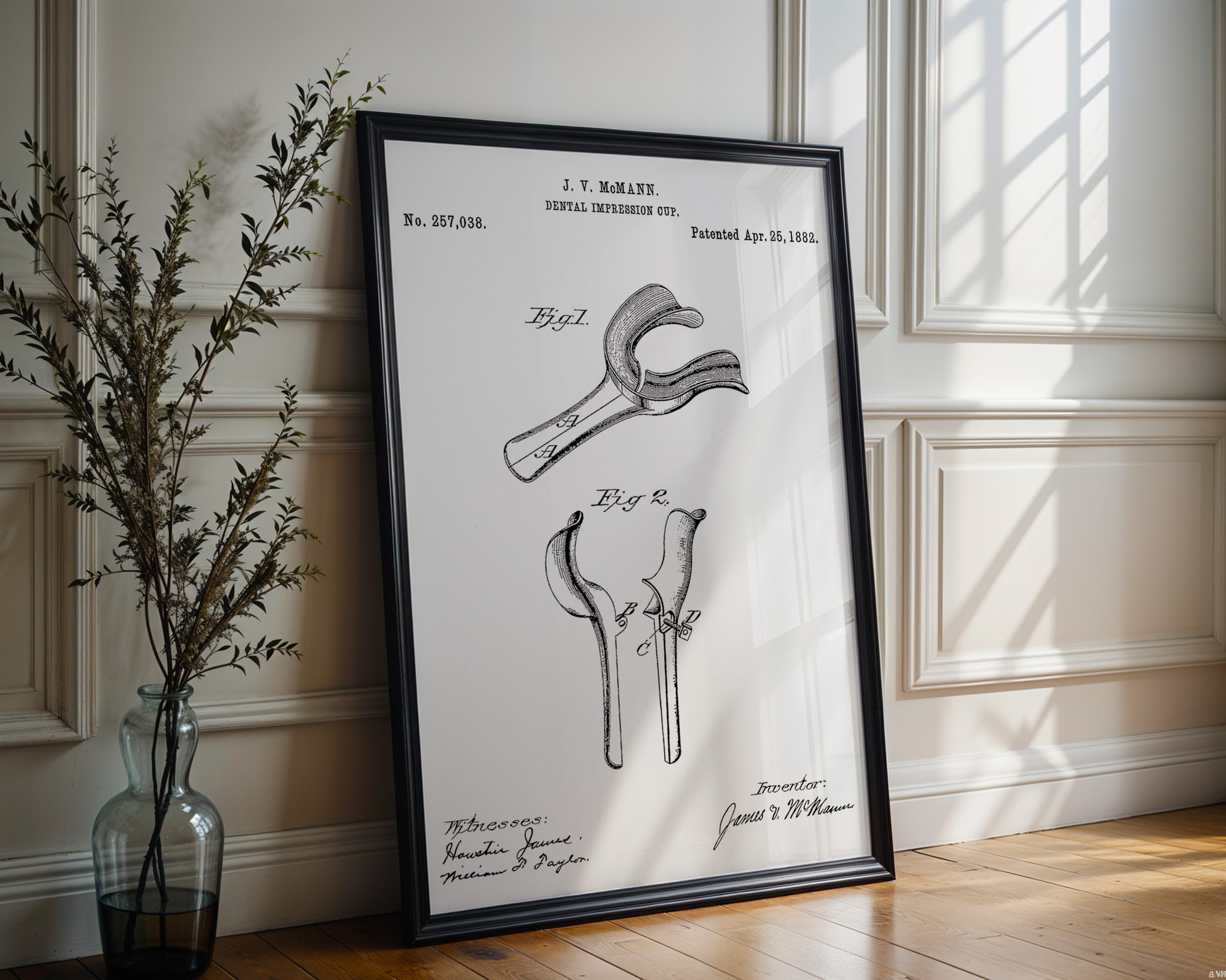 Dental Impression Cup 1882 Patent Poster - GroovyGrove