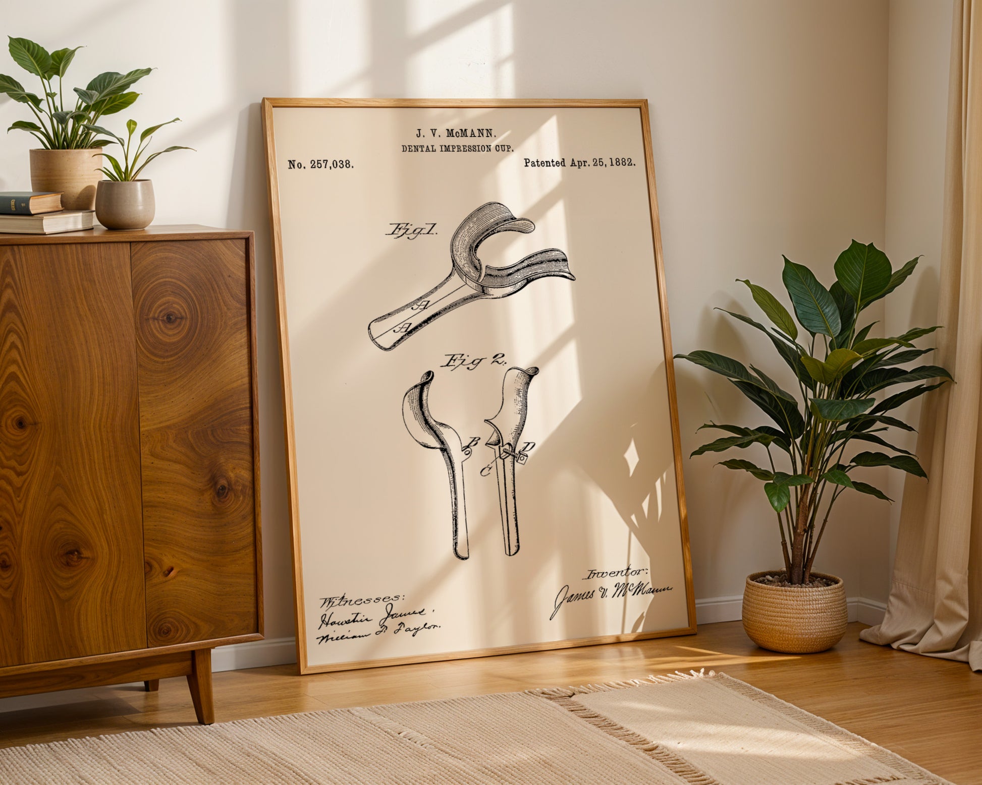 Dental Impression Cup 1882 Patent Poster - GroovyGrove