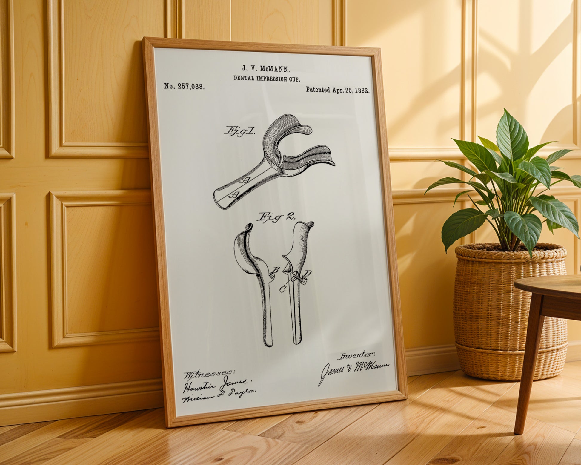 Dental Impression Cup 1882 Patent Poster - GroovyGrove