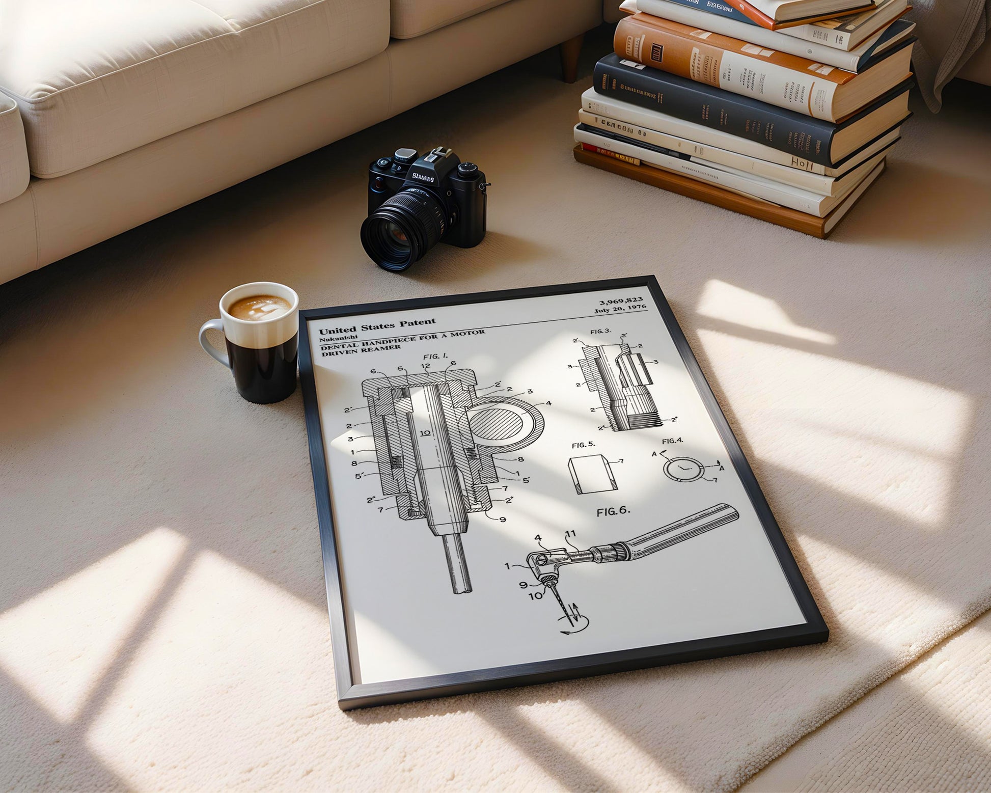 Dental Motor Driven Reamer 1976 Patent Poster - GroovyGrove