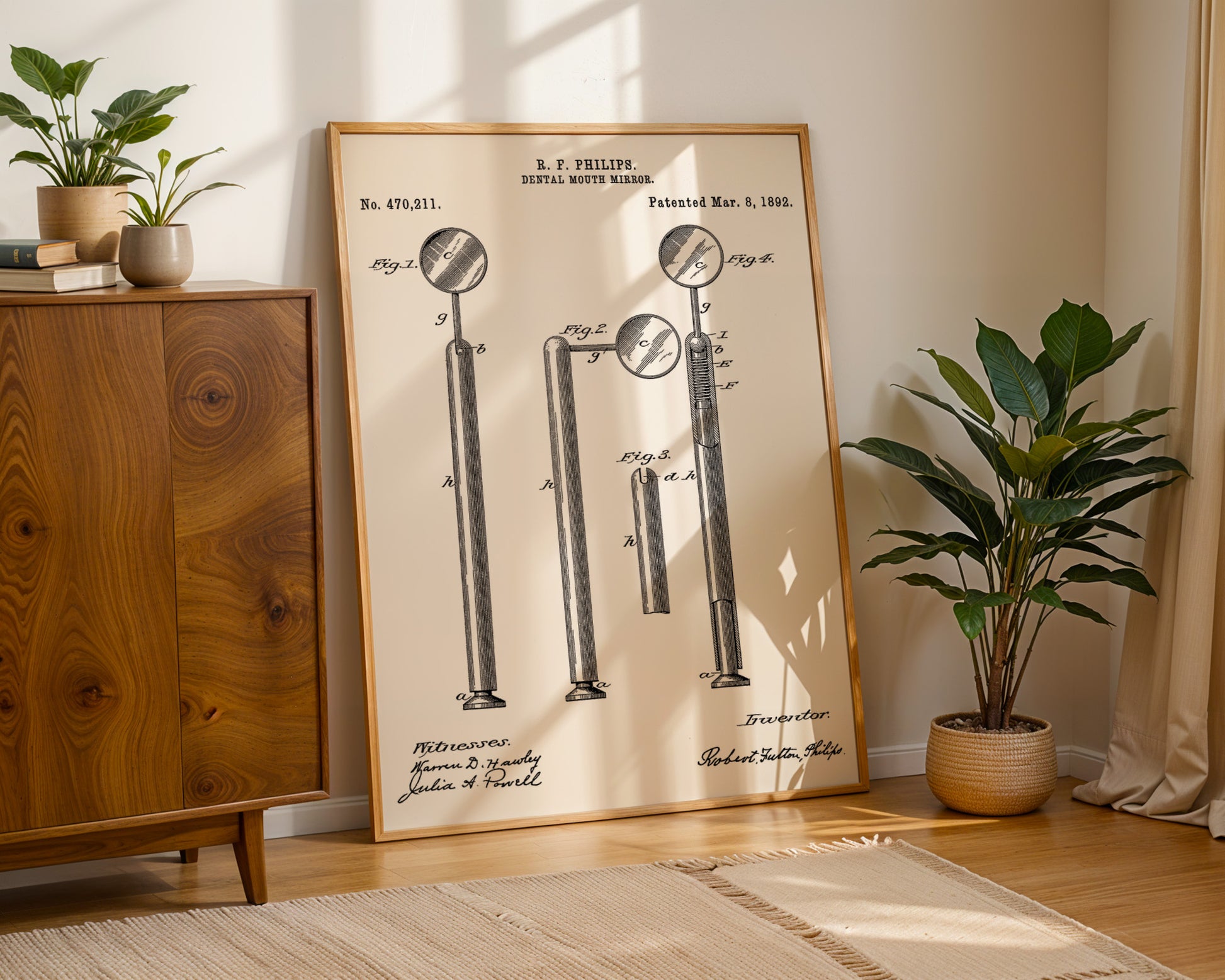 Dental Mouth Mirror 1892 Patent Poster - GroovyGrove