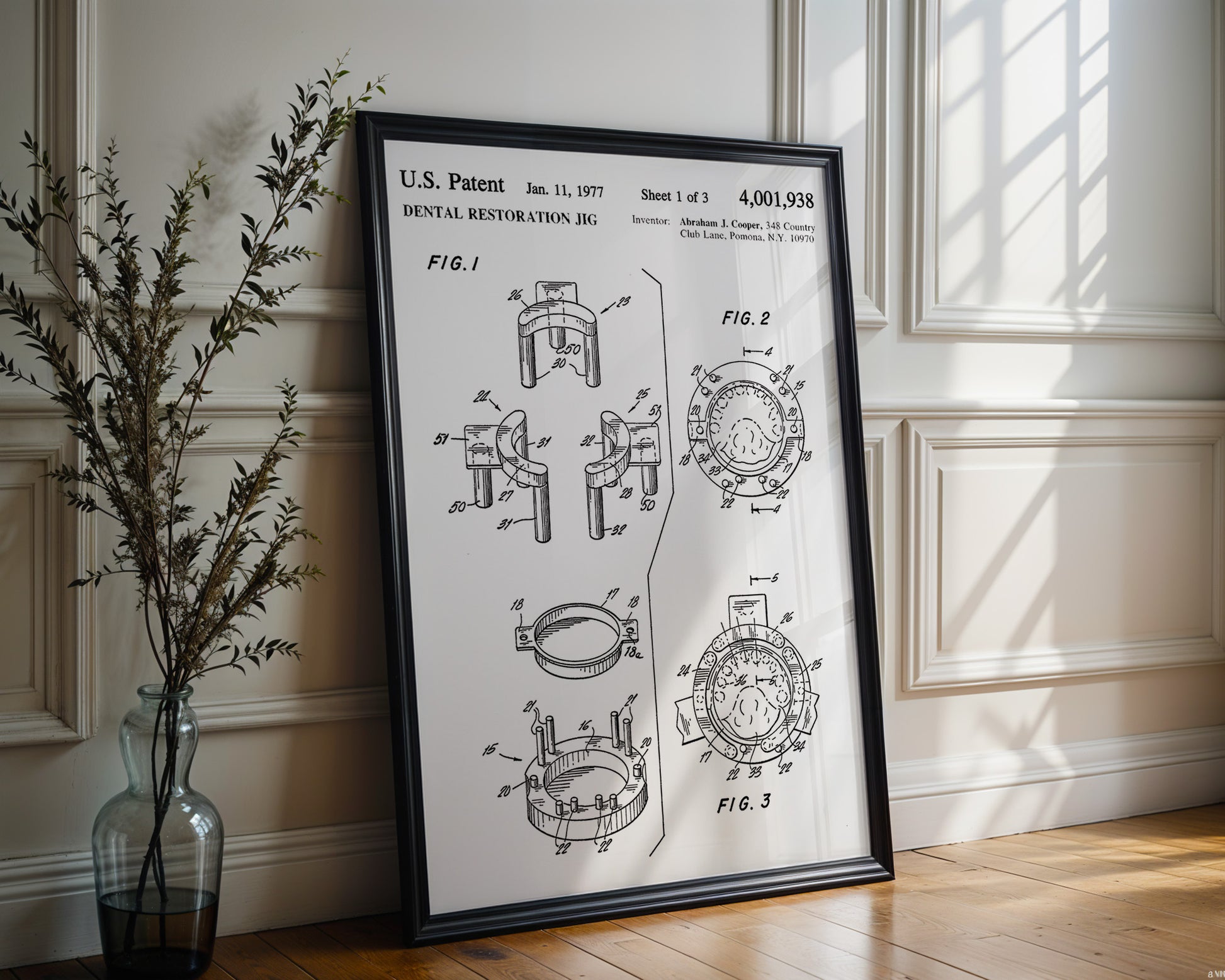 Dental Restoration Jig 1977 Patent Poster - GroovyGrove