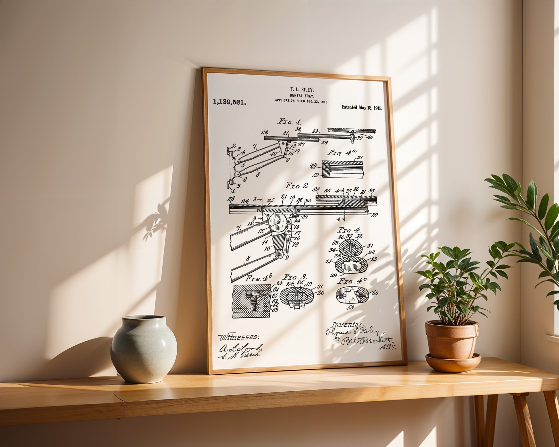 Dental Tray 1915 Patent Poster - GroovyGrove