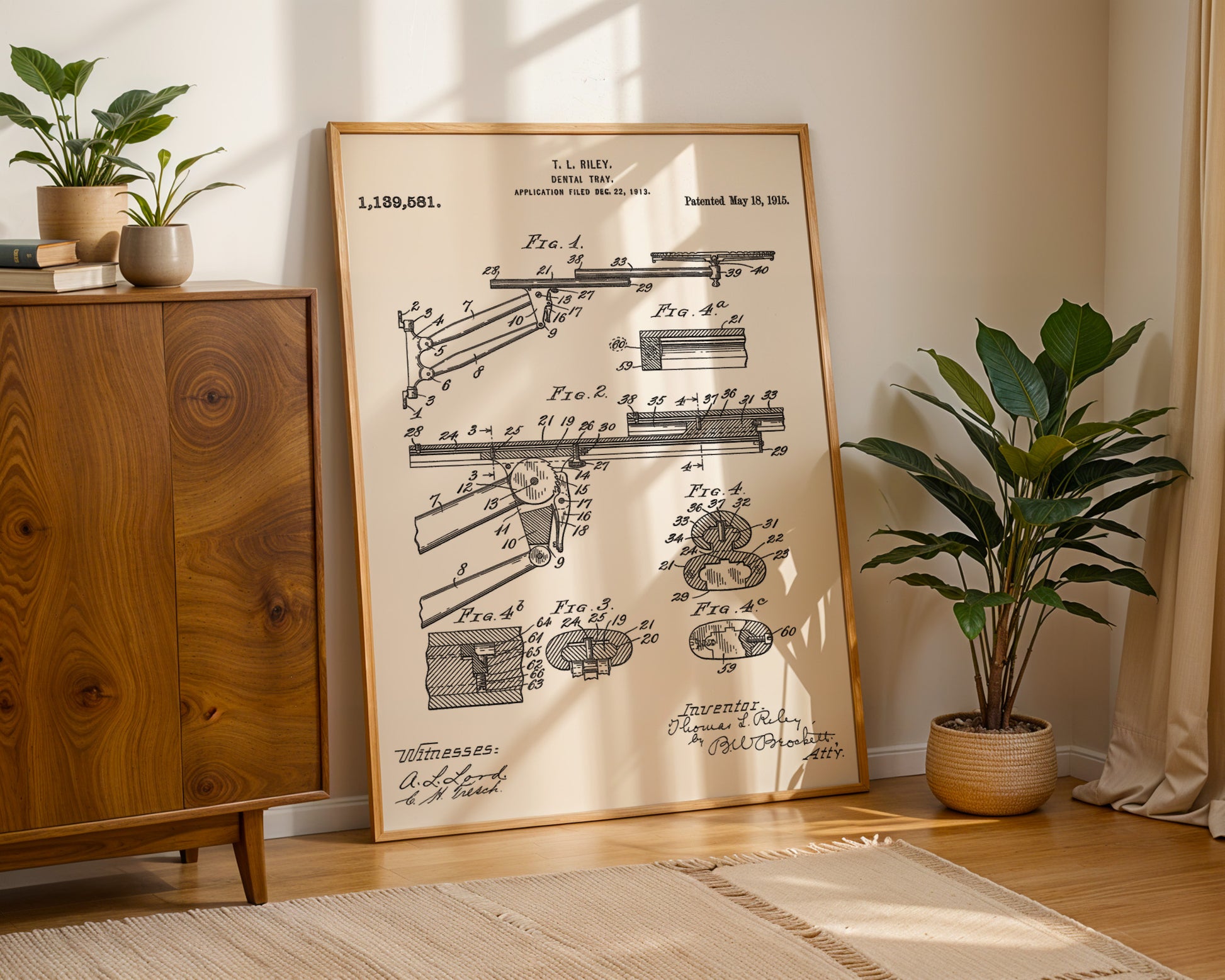 Dental Tray 1915 Patent Poster - GroovyGrove