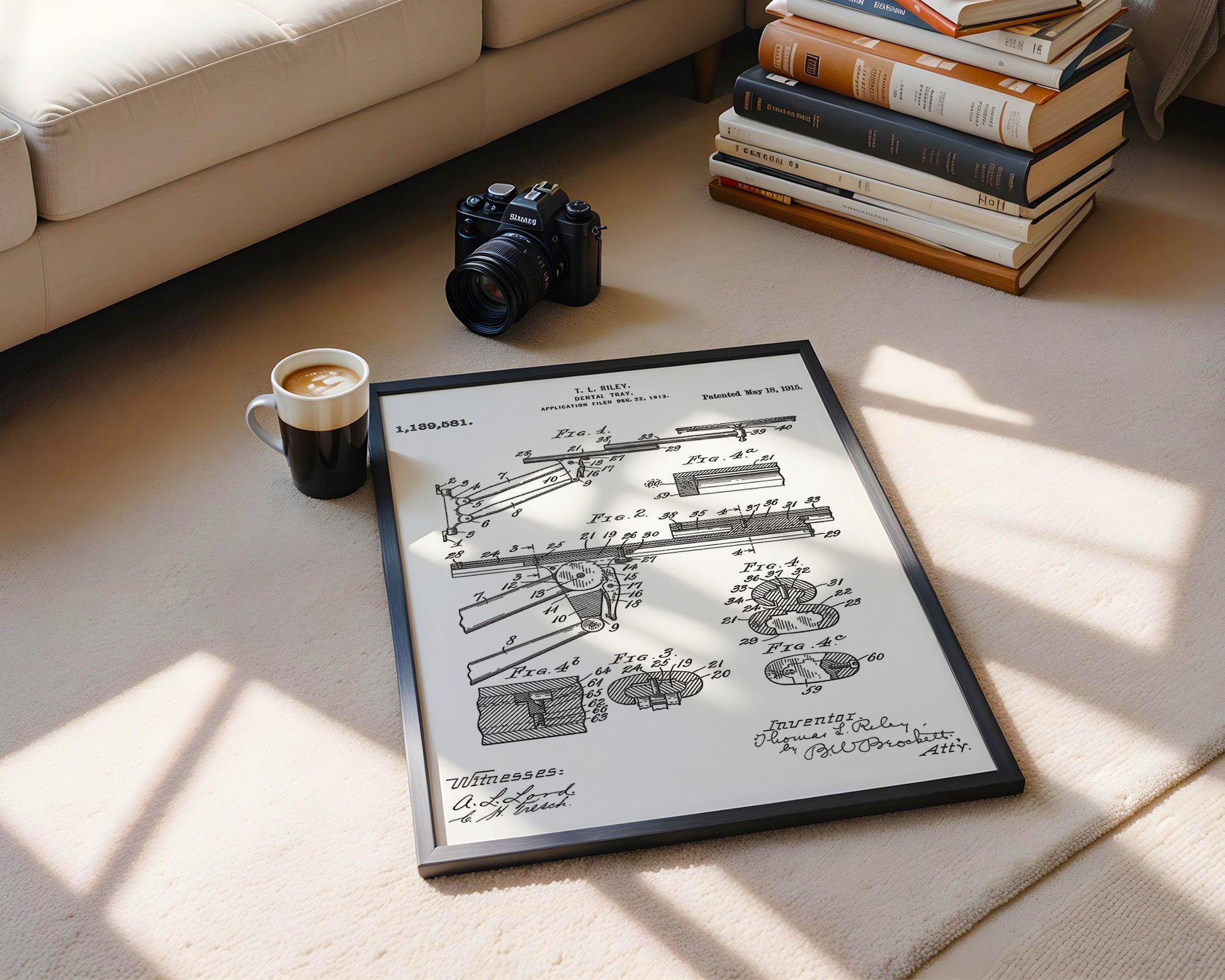 Dental Tray 1915 Patent Poster - GroovyGrove