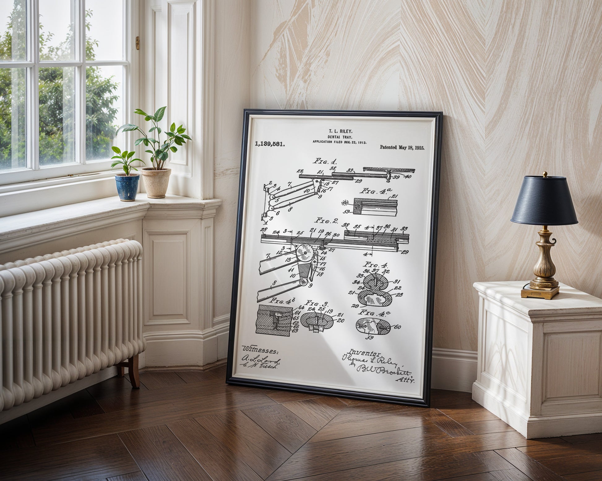 Dental Tray 1915 Patent Poster - GroovyGrove