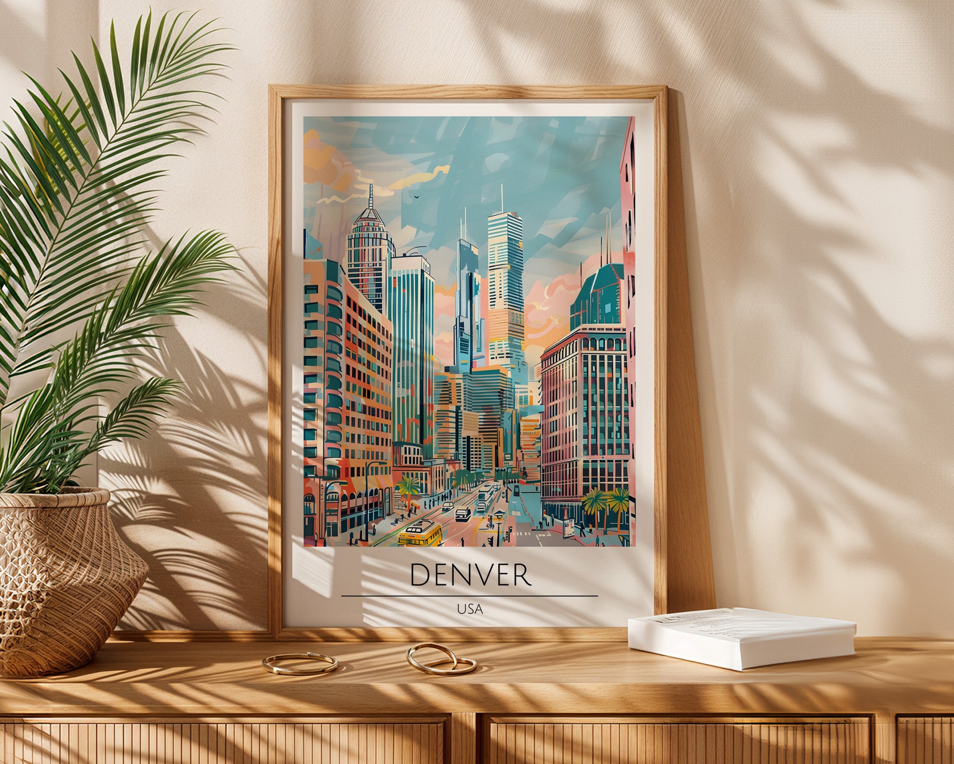 Denver Colorado Travel Poster - GroovyGrove