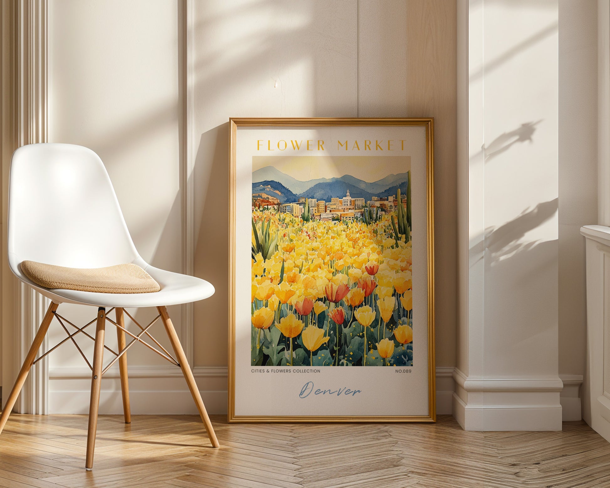 Denver Colorado Flower Market Poster - GroovyGrove