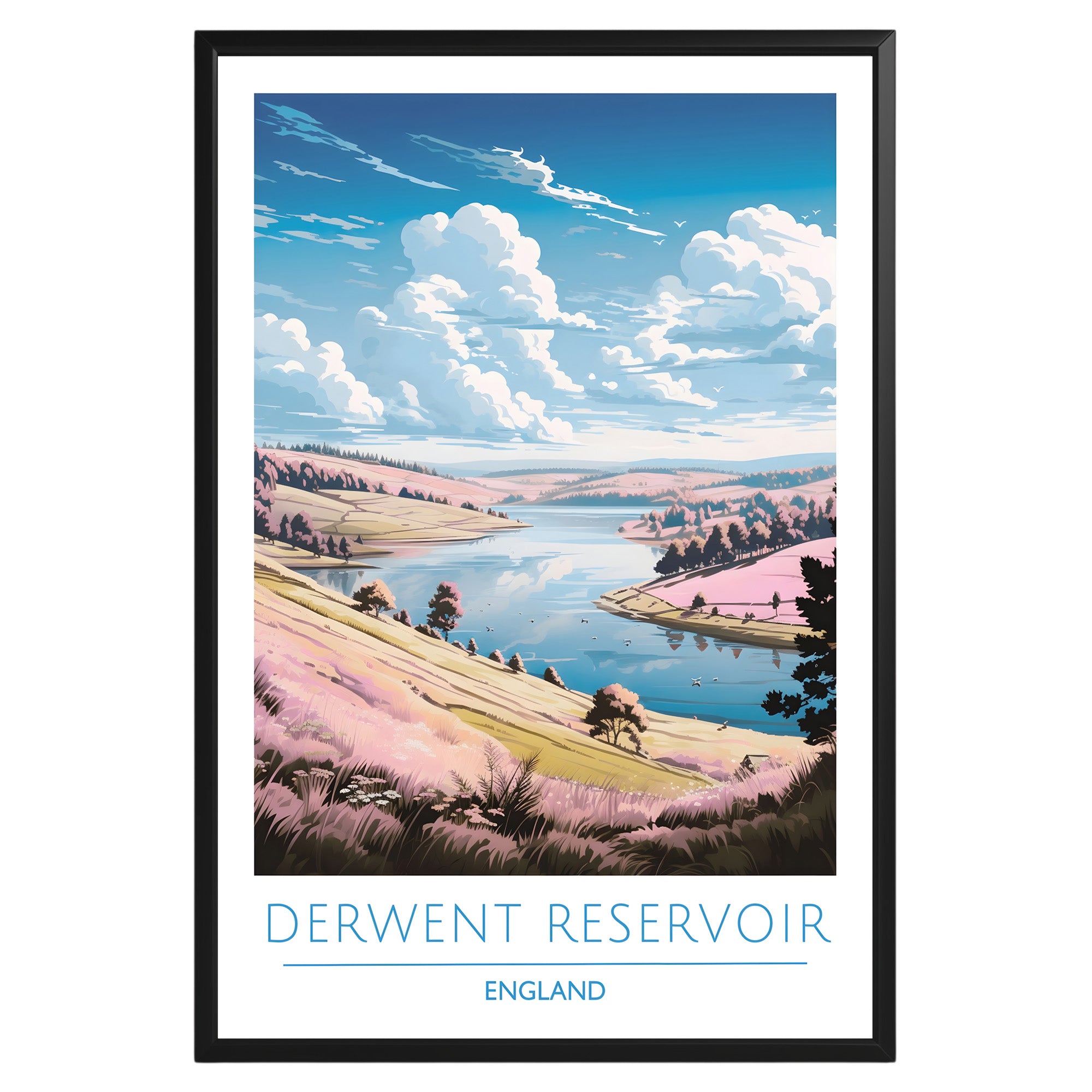 Derwent Reservoir England Poster - GroovyGrove