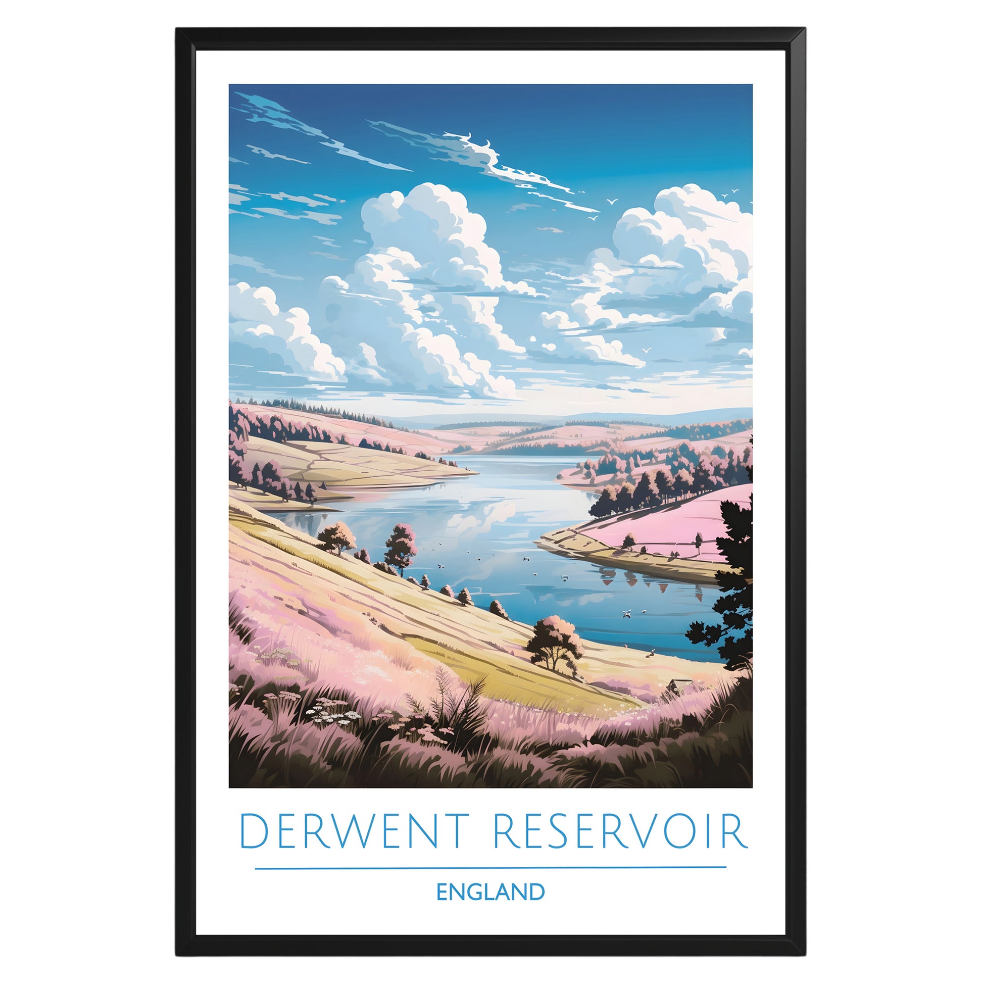 Derwent Reservoir England Poster - GroovyGrove