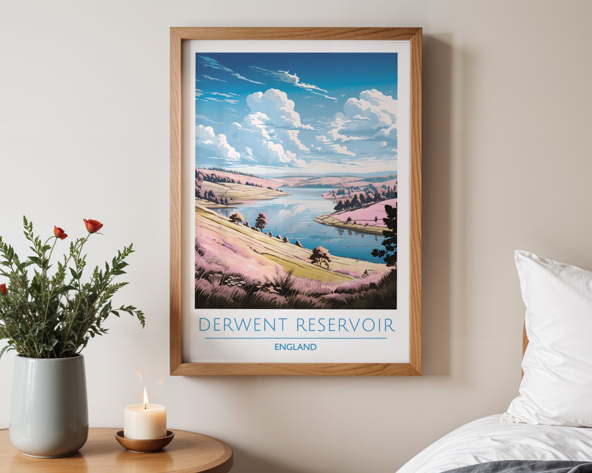 Derwent Reservoir England Poster - GroovyGrove