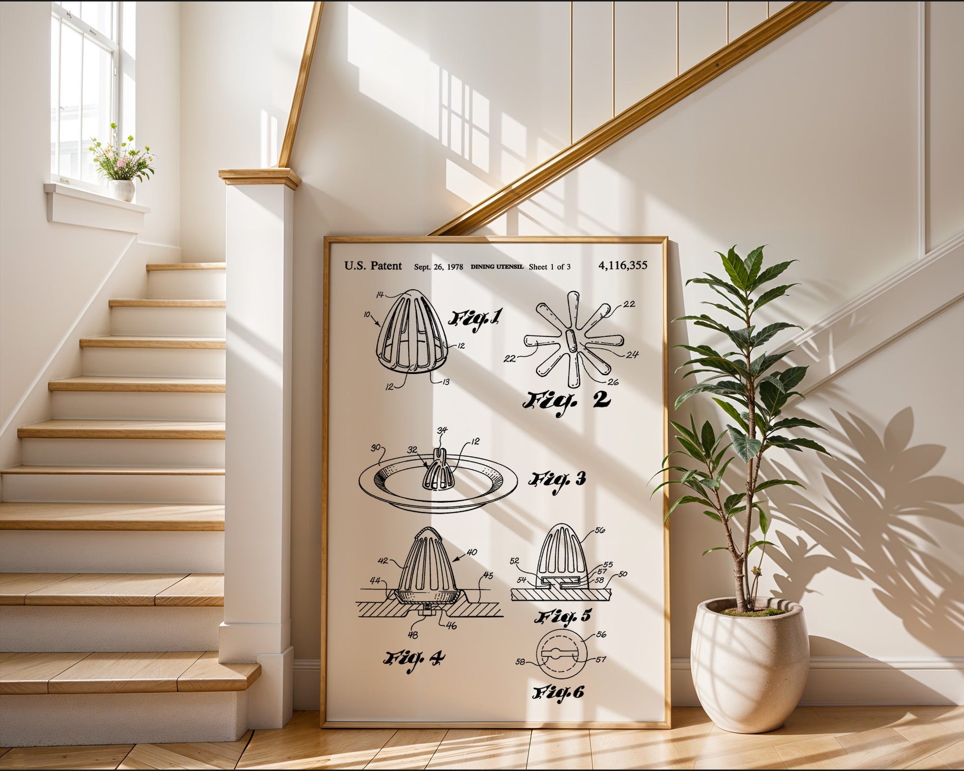 Dining Utensil 1978 Patent Poster - GroovyGrove