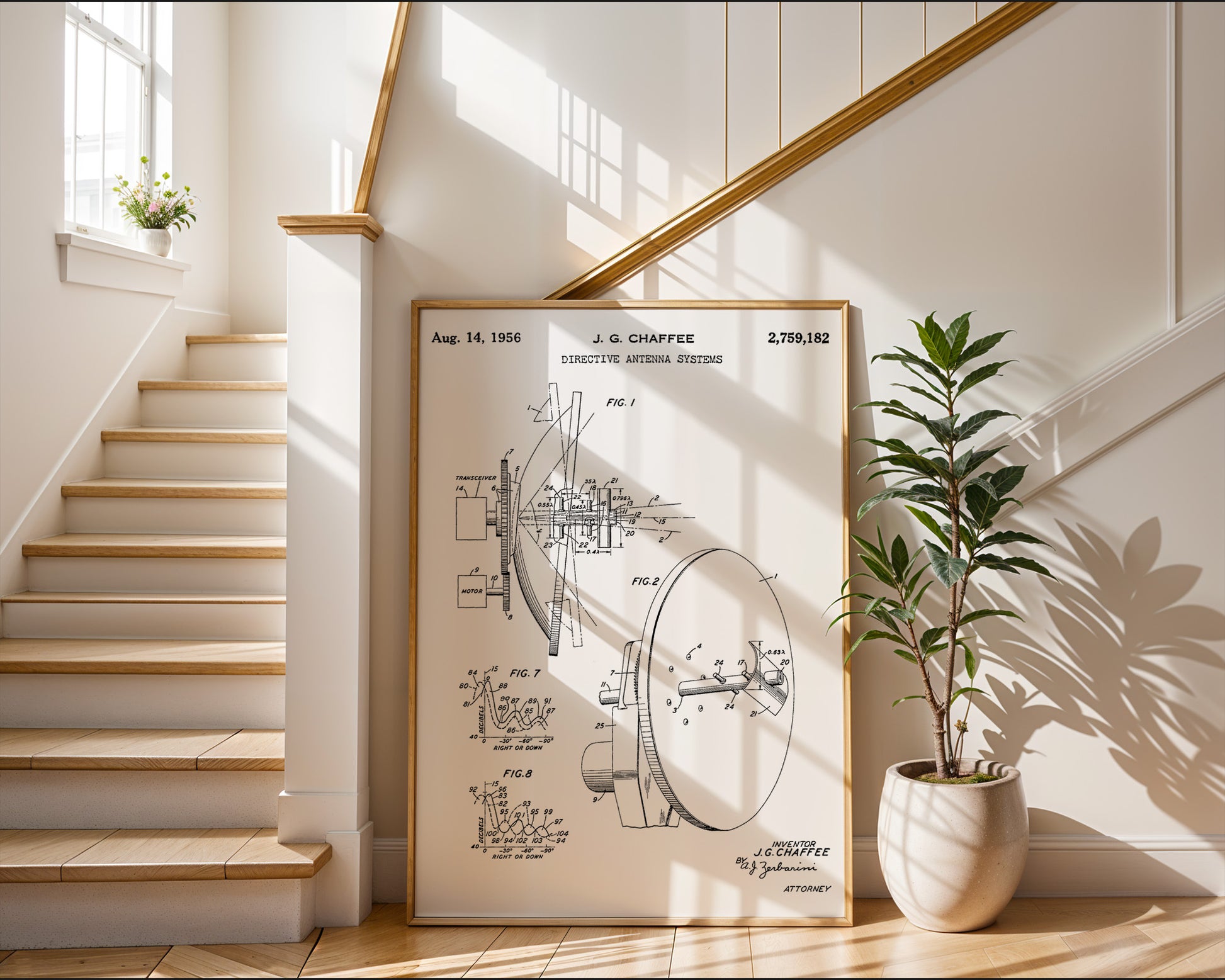 Directive Antenna Systems 1956 Patent Poster - GroovyGrove