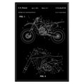 Dirt Bike 2012 Patent Poster - GroovyGrove