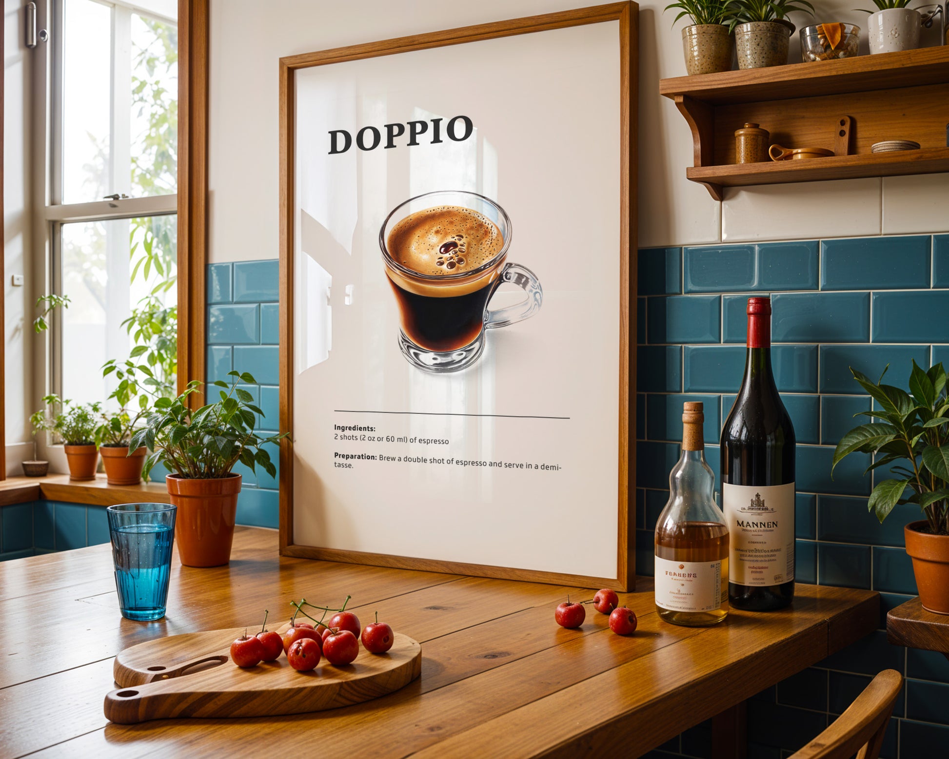 Doppio Coffee Recipe Poster - GroovyGrove