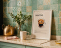 Doppio Coffee Recipe Poster - GroovyGrove